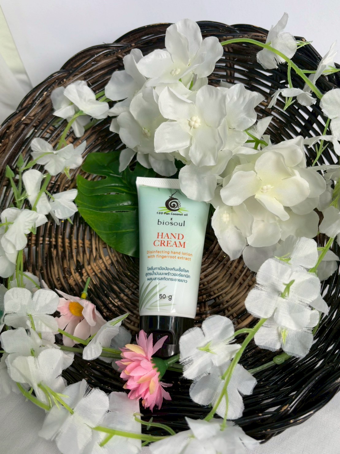 โลชั่นทามือป้องกันเชื้อโรค สูตรมะพร้าวออร์แกนิก ผสมสารสกัดกระชายขาว - Image 4
