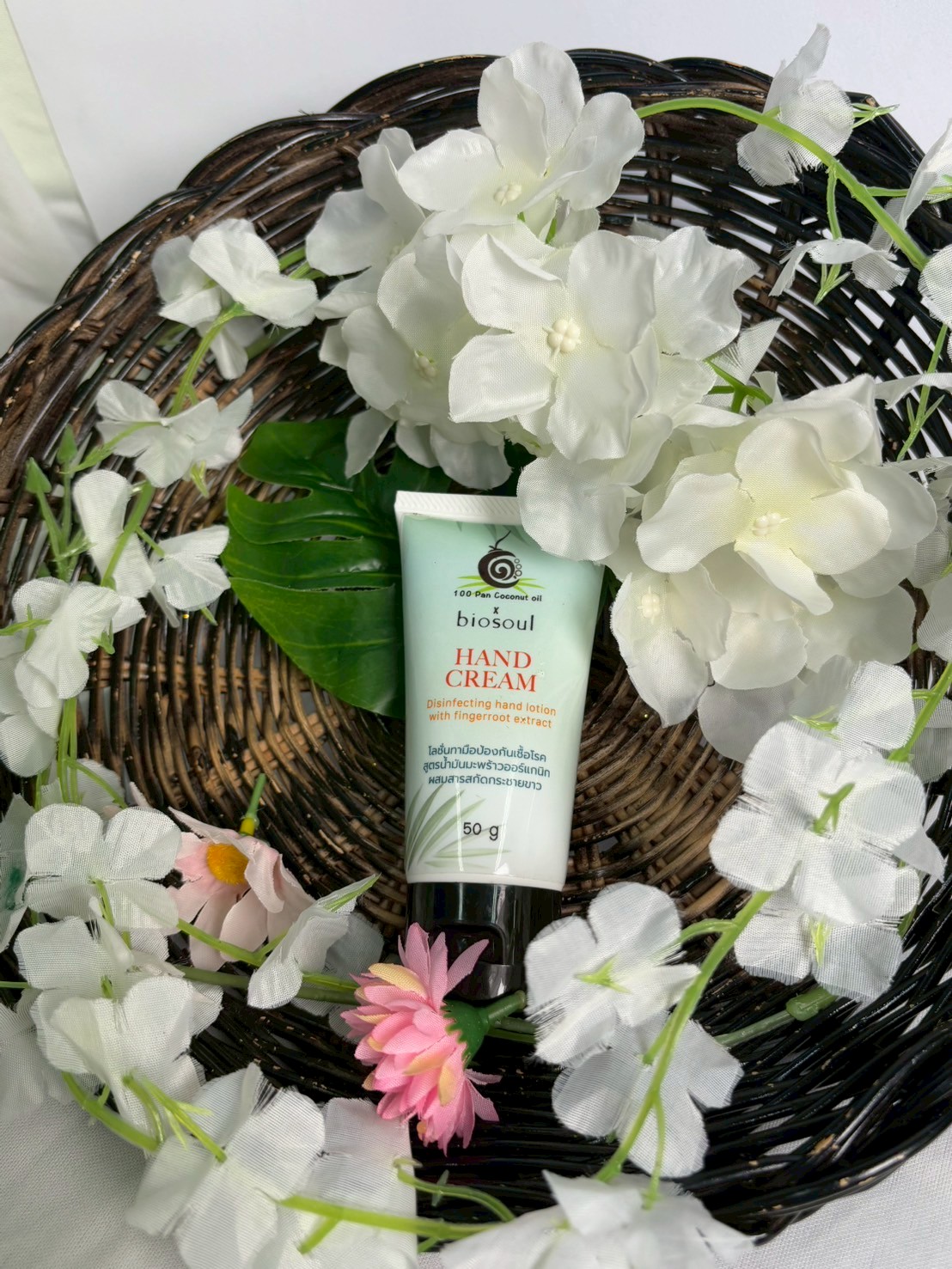 โลชั่นทามือป้องกันเชื้อโรค สูตรมะพร้าวออร์แกนิก ผสมสารสกัดกระชายขาว - Image 2