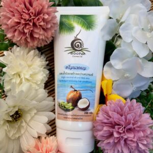 ครีมนวดผม ผสมน้ำมันมะพร้าวและว่านห่างจระเข้